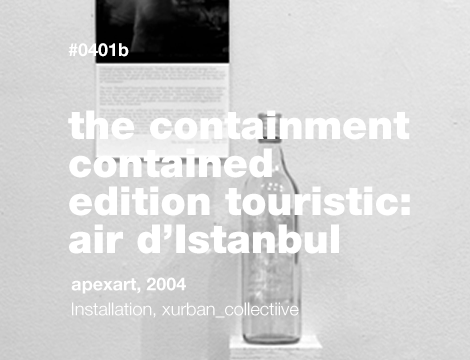 The Containment Contained / Édition touristic: Air D’Istanbul in a Raki bottle